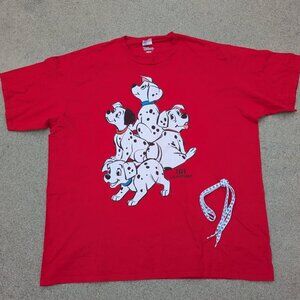 Disney's 101 Dalmatian T-Shirt Size 3XL and Dalmatian Shoe Laces Bundle of 2